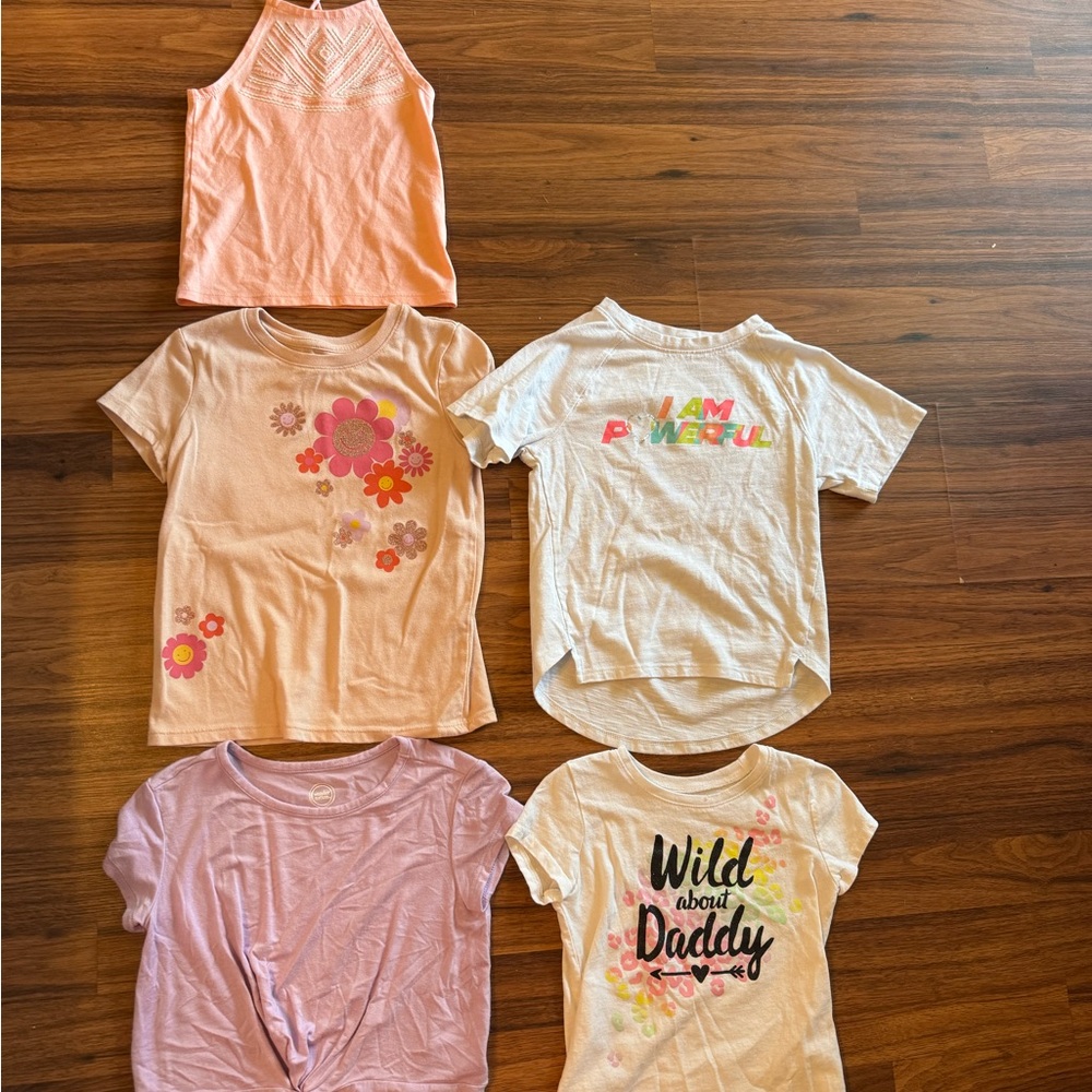 Colorful Kids Graphic T-Shirts Set